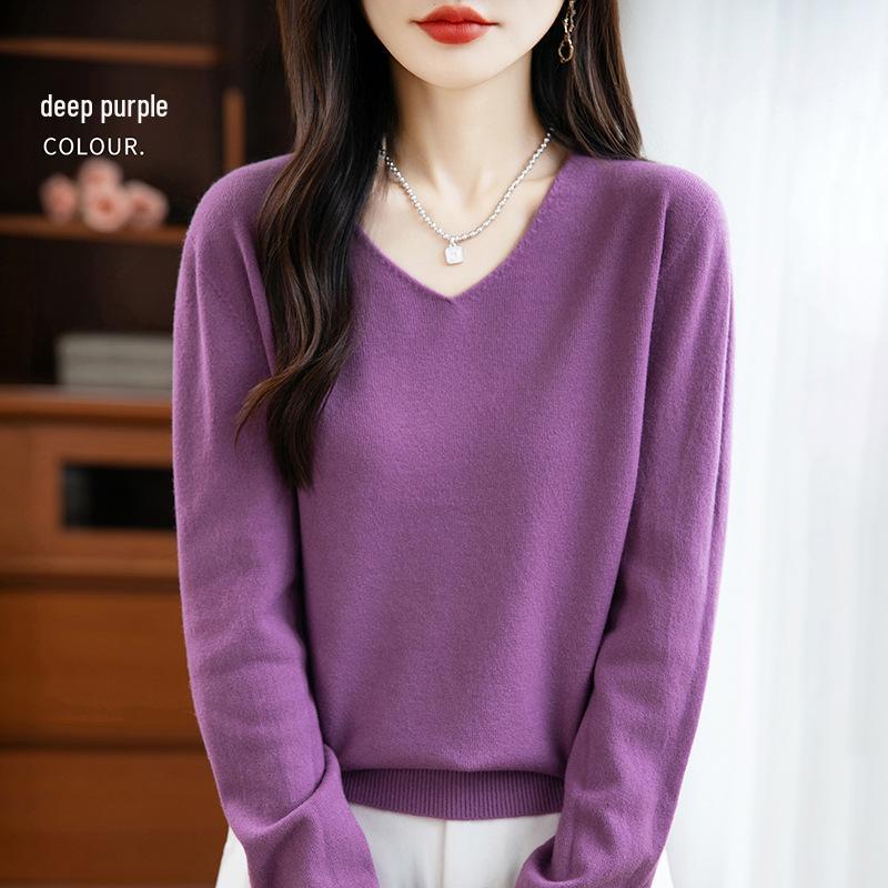 V-Neck Soft Knit Layered Sweater - Spring & Autumn Style