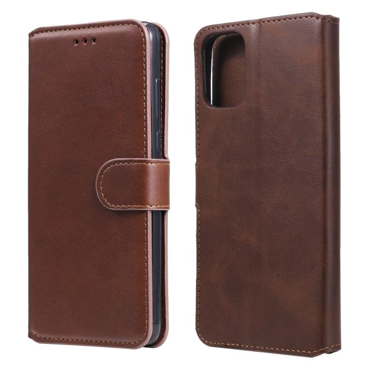 

For Motorola Moto G9 Plus Classic Calf Texture PU + TPU Horizontal Flip Leather Case, with Holder & Card Slots & Wallet For Motorola Moto G9 Plus коричневий