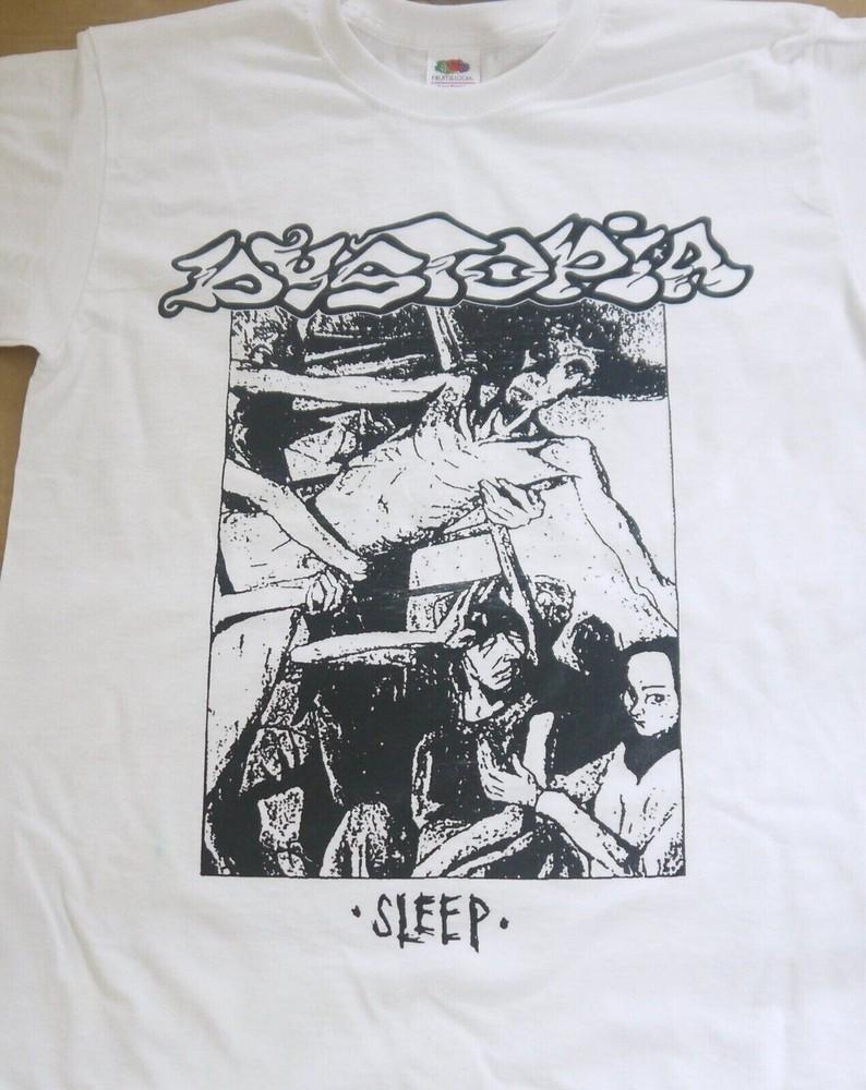 

Retro Dystopia band Sleep Shirt Short Sleeve White Unisex Size S-5XL Unisex T-Shirt XXL