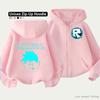 Roblox Kids Zip Hoodie for Kids Ages 4-14 Multiple Pattern Options Unisex Lightweight Zip Jacket HD Print Easy Wear Sporty and Casual Style Polyester