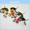 Orchid Butterfly Faux  With Realistic Leaves For Wedding And Settings Event