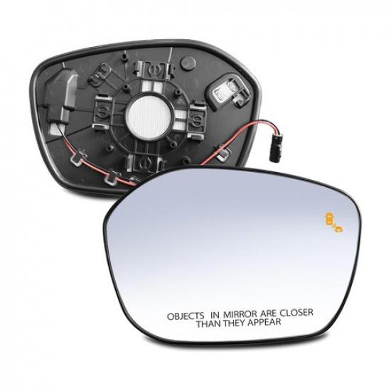 1PC Right Passenger Heated Mirror Glass w/ Blind Spot For Honda Civic -2025