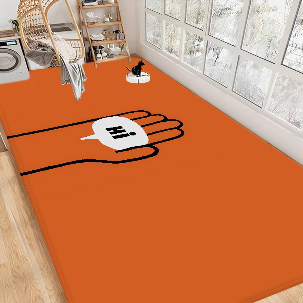 Art J-Jean J-Jullien Bathroom Mat Anti-slip Absorb Water Long Strip Cushion Bedroon Mat Welcome Doormat