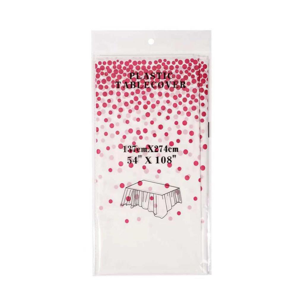 Polka Dot Disposable PEVA Plastic Party Tablecloth
