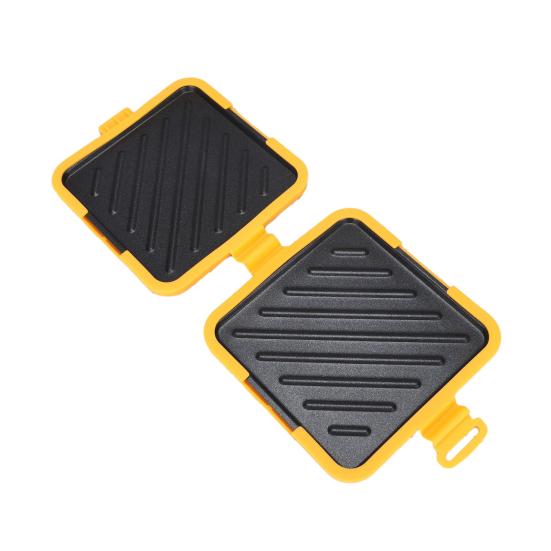 Microwave Toaster Sandwich Maker Baking Pan Non-Stick Dishwasher Safe Fast Even Cooking Sandwich Grill Pan for Home Office Breakfast