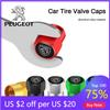 2026 Hot Car Sticker 4PCS Car Wheel Tire Valve Cap Tyre Rim Stem Cover For PEUGEOT 206 307 308 3008 207 208 606 407 508 2008 400