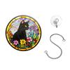 Stained Glass Window Hanging Ornament Colorful Acrylic Suncatcher Panel with Chain