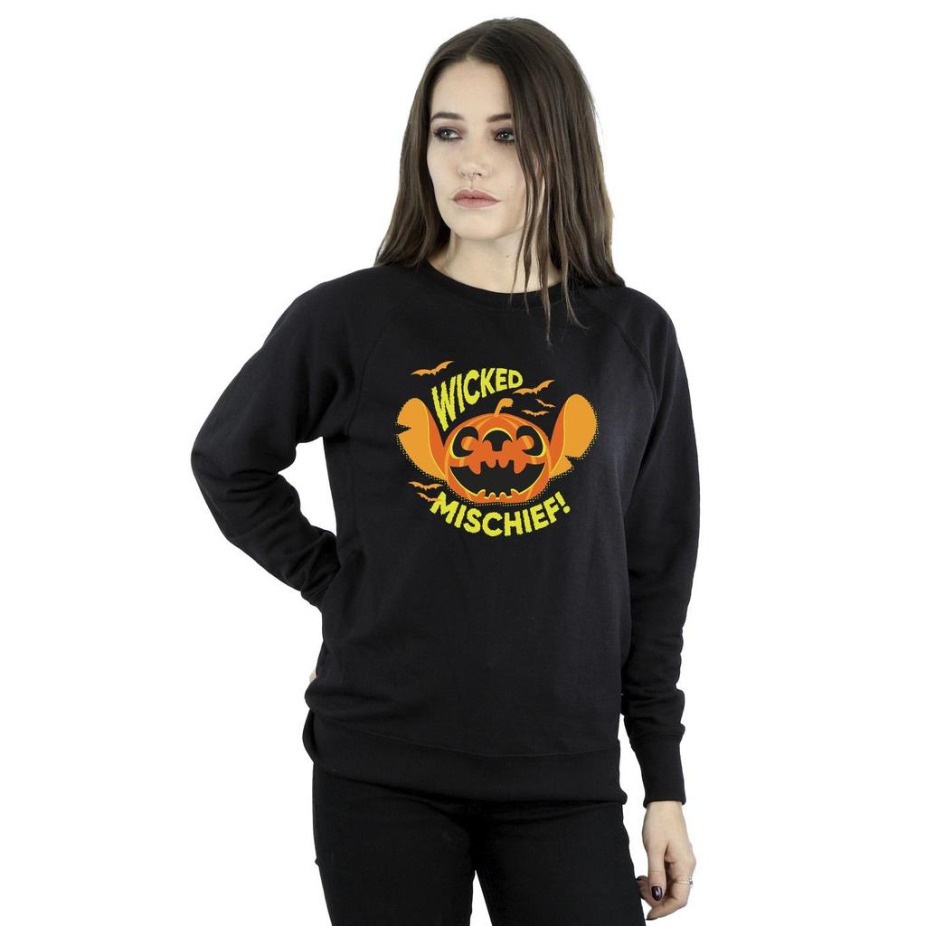 Disney Womens/Ladies Lilo And Stitch Wicked Mischief Sweatshirt