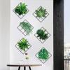 Wall Sticker Greenery Grid Plant Flowers Botanical Style Vinyl Art for Living Room Bedroom Home Decor Wall Mural Painting