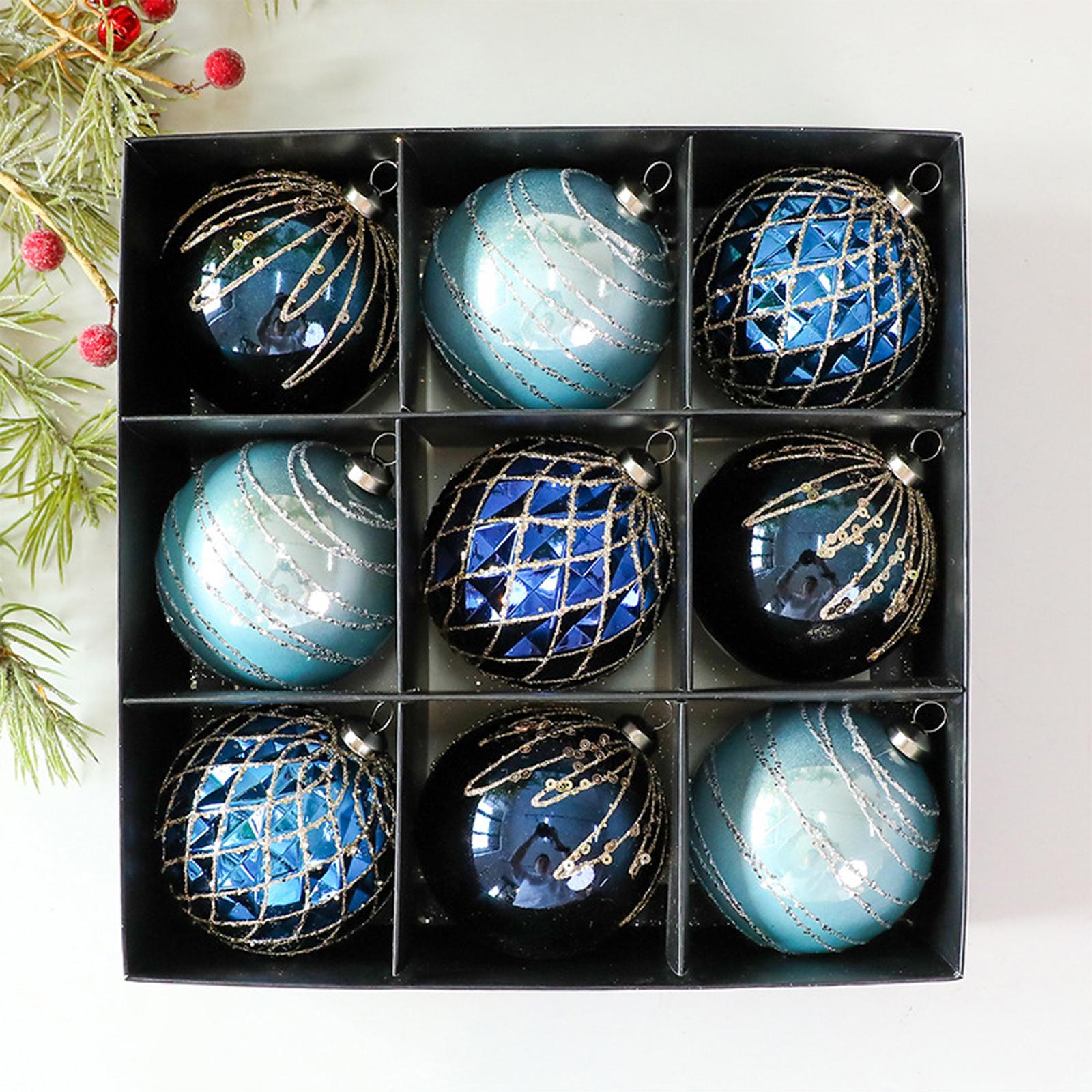 

Christmas Balls, 9-pack, 8cm Colored Christmas Balls, Gift Tree Decorations, Suitable For Christmas Tree And Holiday Ornaments One Size