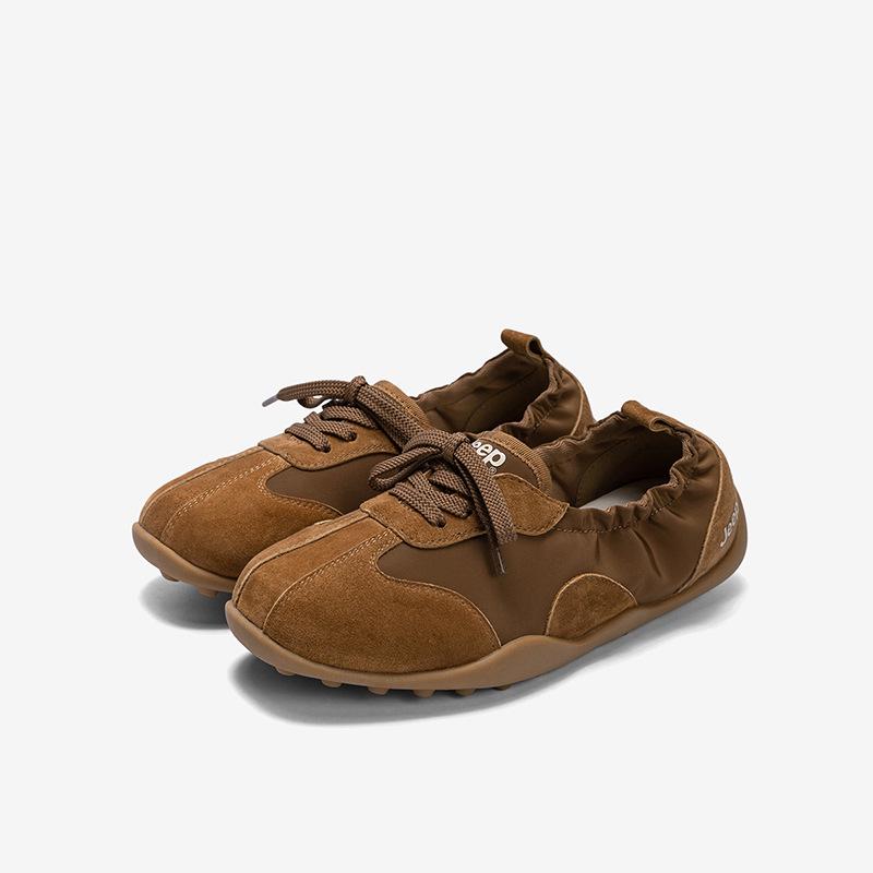 Dámské Retro Ležérní Baleríny Jeep - Letní 2025 Lehká Měkká Podrážka Univerzální Boty