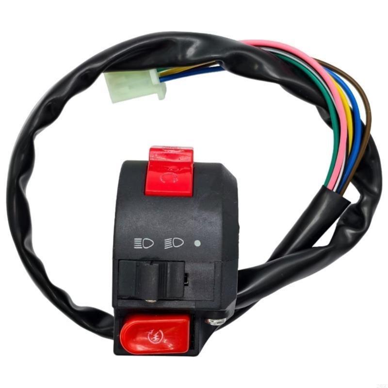 28GC High Temperature Resistant Motorcycle Engine Cut Off & Light Activation Switch Waterproof for Customization Enthusiasts