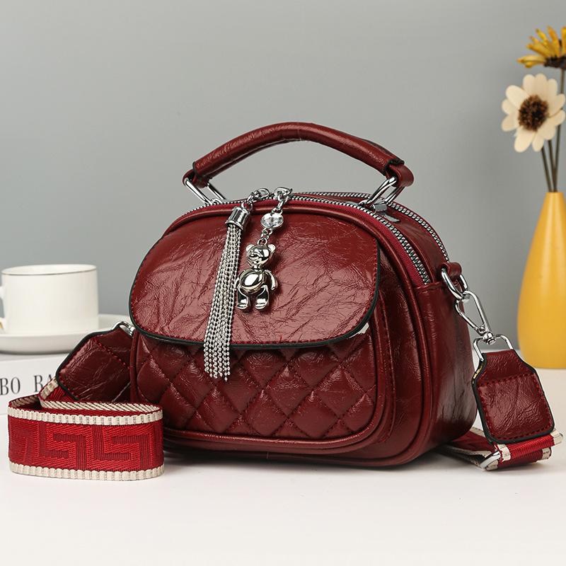 Ketten-Tasche Einfaches Rautenmuster Design Hoch Hand Frachtbrief Schulter Crossbody Achseltasche Alles Stilvolle Damen-Tasche