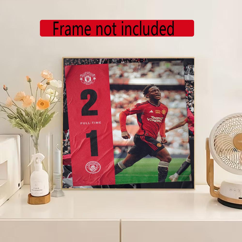 Manchester Diamond Painting Round Diamond Mosaic Rhinestones Diamond Embroidery Craft Kit Wall Decor Without Frame