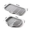 1/2pcs Kitchen Sink Silicone Tray With Drain Soap Sponge Storage Holder Countertop Sink Scrubber Brush Soap Storage Rack