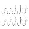 10Pcs Fishing Live Fish Hook Barbed Fishhook with Hole Fishing Hook Saltwater Fishing Tackle Live Shrimp Fixing Hook