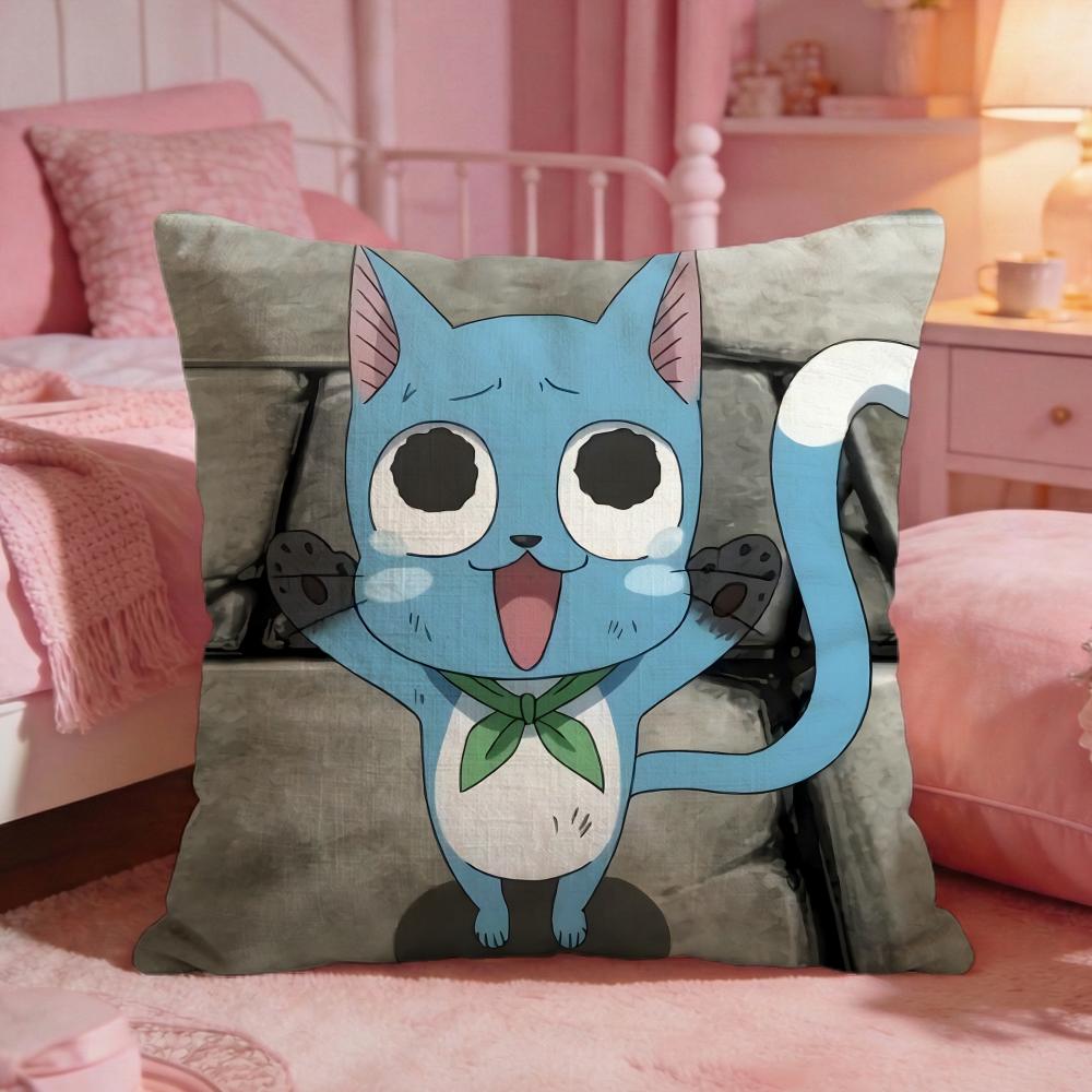 fFAIRY TAIL anime Cushion Cover Premium Comfort Reversible Pillow Cove Two in One Design for Any Room Car Interior