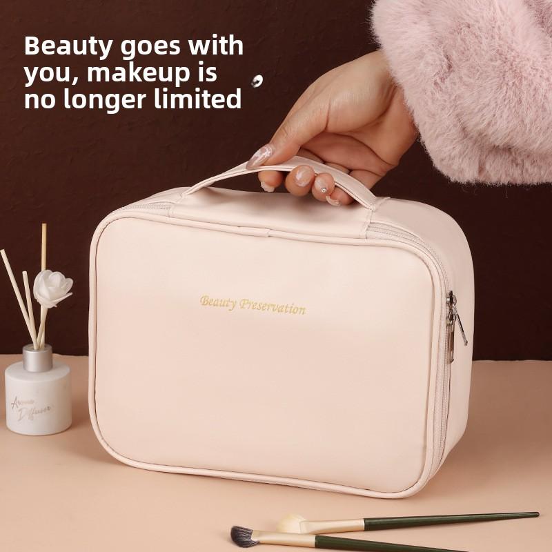 New Waterproof Large-Capacity Multi-Layer Makeup Bag Portable Travel Toiletry Bag with Handheld Design for Business Trips