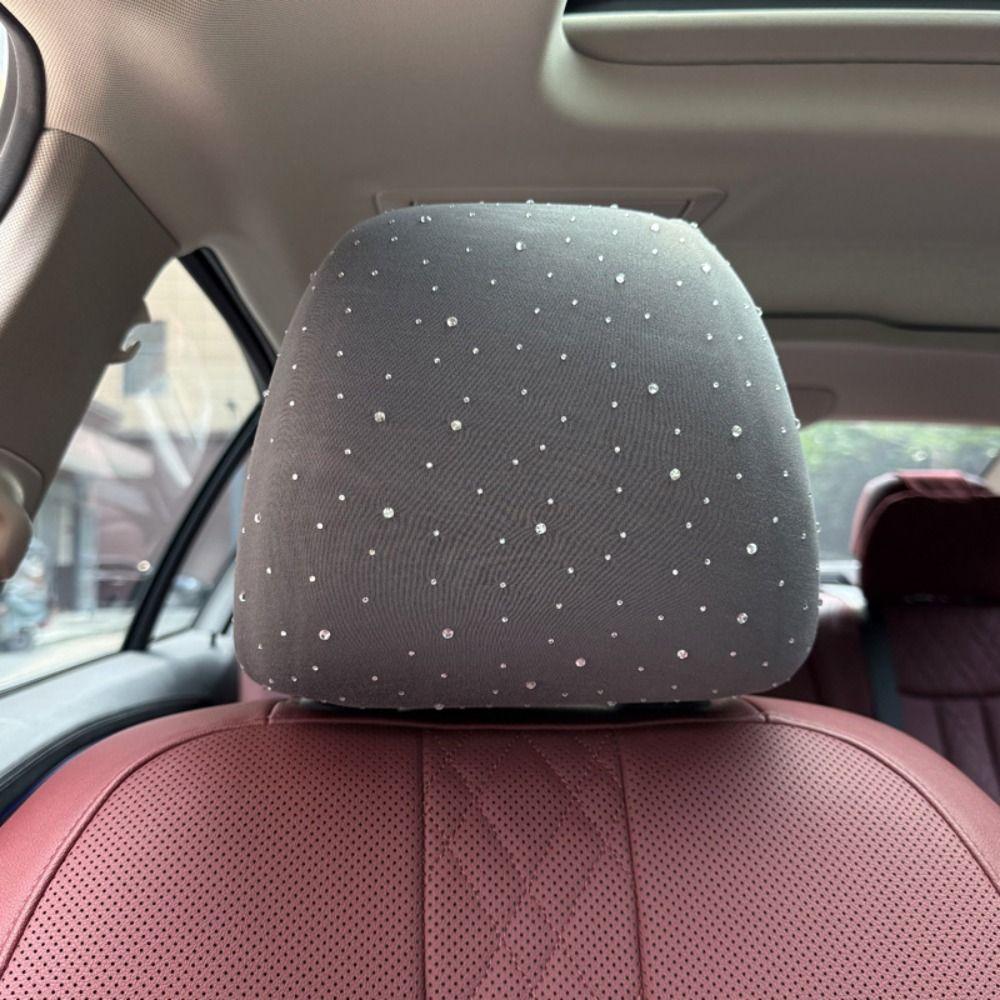Easy Installation Bling Car Seat Headrest Cover Decoration Universal Fit Car Seat Headrest Cushion Anti-Scratch Shiny