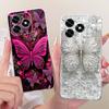 For Honor X5C Plus Case NLA-LX1 Luxury Butterfly Painted Cover Clear Silicone Case For Honor X5C X 5C HonorX5C Plus 4G Soft Bags