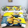 Home Anime M-Minions 3D Digital Print Bedding Set,Cartoon Duvet Cover and Pillowcases 75*50 for Adult and Children Luxury Gifts