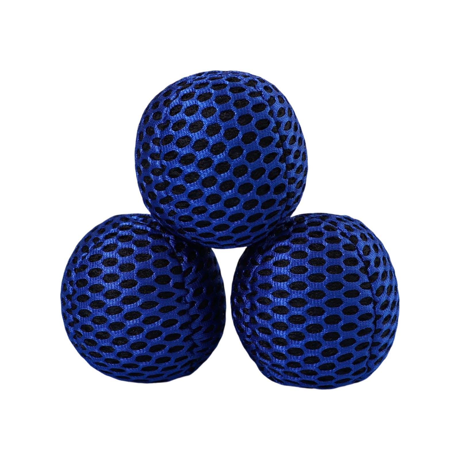 

Set of 3 Juggling Balls 6cm Diameter Mesh Covered Bag Design Suitable for Beginners and Use One Size