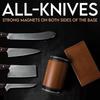 New Rolling Knife Sharpener Double Sided Diamond Sharpening Stone 15_20° Degree Magnetic Angle Roller Sharpening for Kitchen
