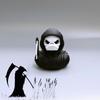 Handicraft Spooky Halloween Duck Figurine 3D Printed Grim Reaper Duck Ornament  Children Girls Boys
