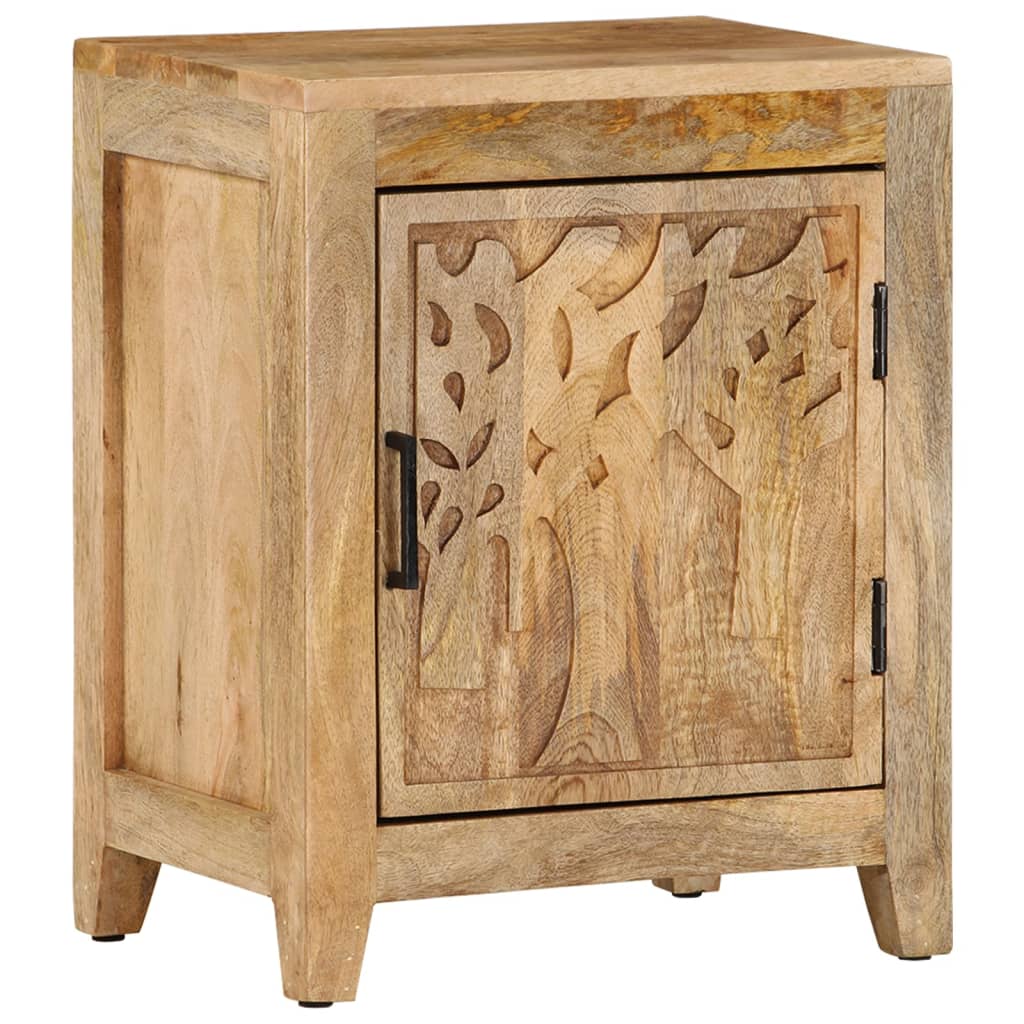 Vidaxl Szafka Nocna, 40X30X50 Cm, Lite Drewno Mango