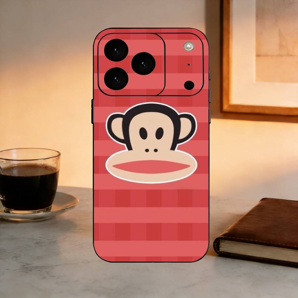 P-Paul f-Frank Fashion Logo Phone Case For iPhone 17, 16,15,14,13,12,11 Plus,Pro Max, Others Soft Black Cover iPhone16e