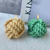 3D Wool Spherical Silicone Candle Molds DIY Simulation Yarn Crafts Gypsum Soap Resin Making Tools Handmade Chocolate Baking Mold
