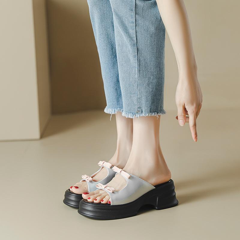 Sweet Limited~ Platform Sandals Women's 2025 Summer New Muffin Wedge Heel Open-toed Slippers
