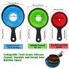 Large Small Funnel Set Of 3, Food Grade Mini Funnels For Kitchen Use, Silicone Collapsible Funnel, Wide Mouth Canning Funnel For Mason Jars,