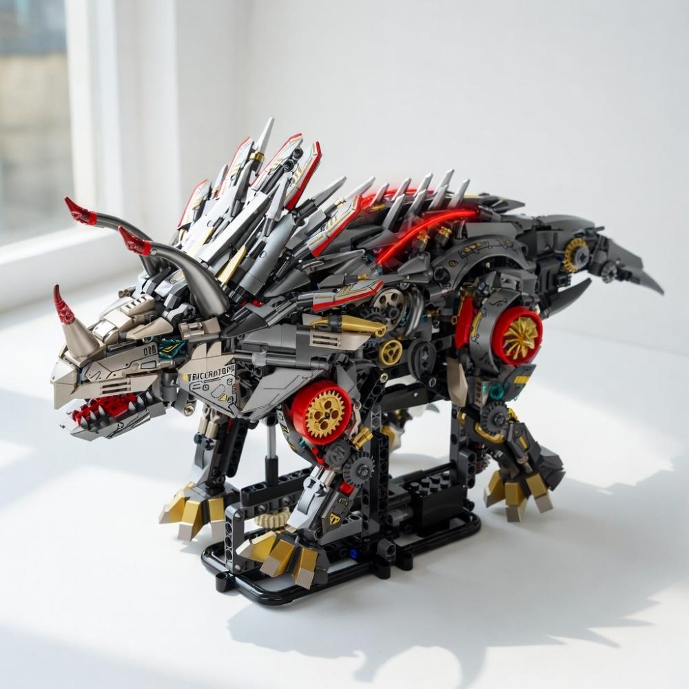 Superior-Grade Tech-Styleal Mechanical Premium-Quality Triceratops Superior-Grade Assembly Assembly-Bricks Superior-Grade 1688Pcs High-Standard