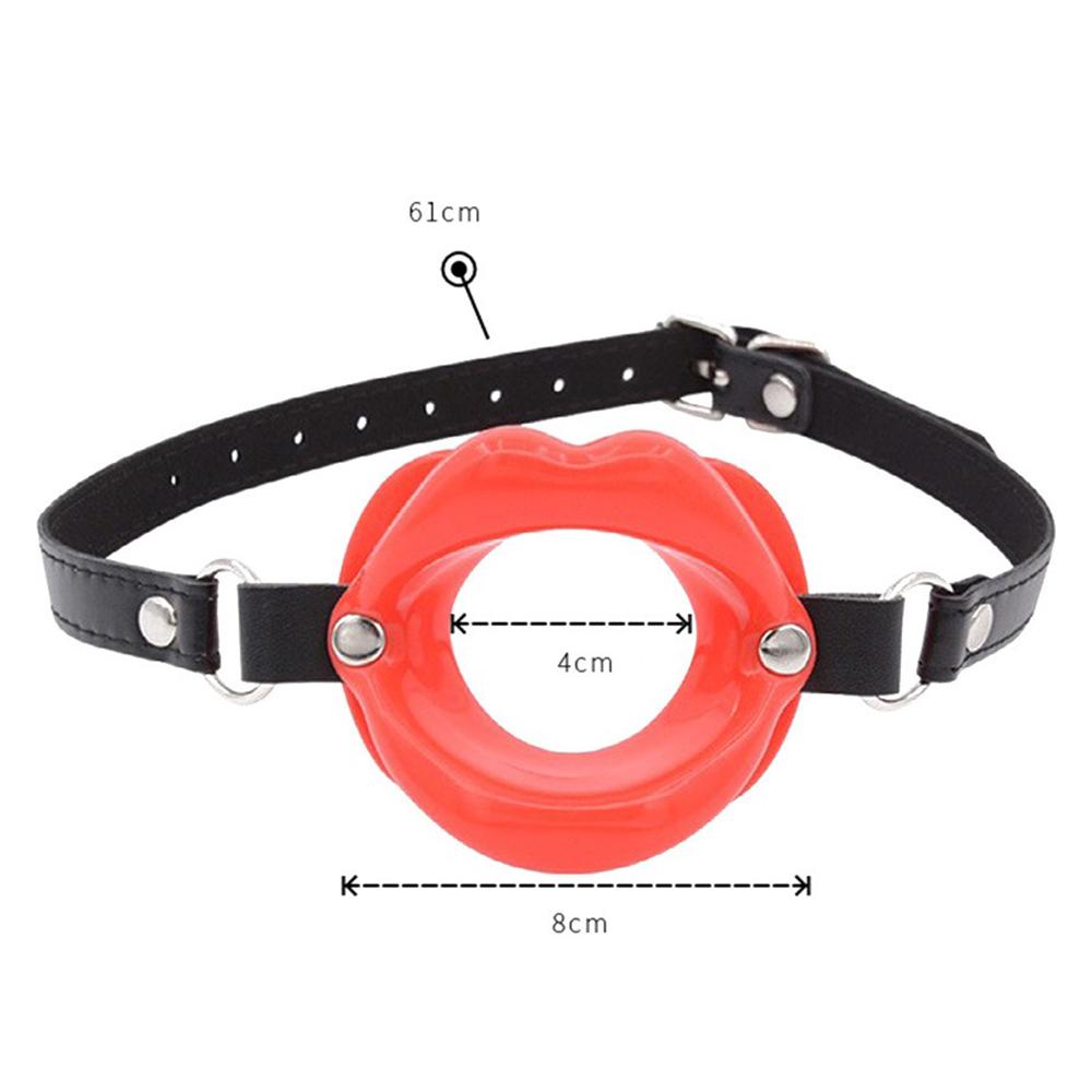 Silicone Oral Fixation Lips Ring Silicone O-Ring Open Mouth Gag for Couples Sex Toys Bondage Restraint Lips Shape Sex Shop