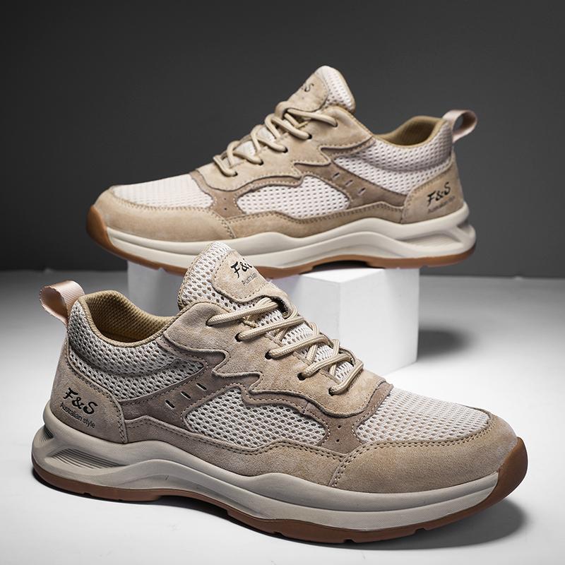 Shoes Men's 2025 Autumn New Lightweight Non-slip Trend All-match Casual Soft Bottom Shock Absorption Running Sports