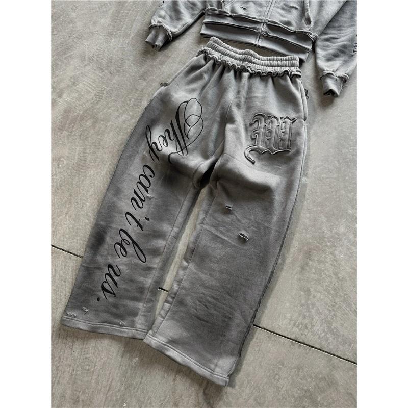Bluza z kapturem Y2K Harajuku Punk Gotycka Luźna z haftowanym amerykańskim naszywką Casual Podwójny kaptur High Street Retro Sportowa Sui