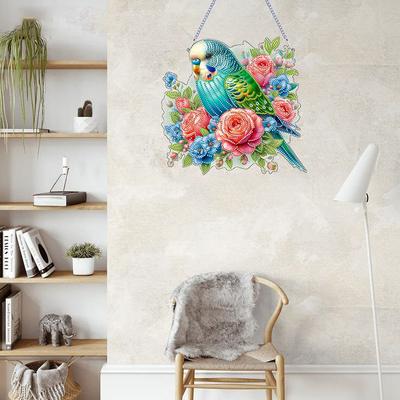 2D Flat DIY Hanging Diamond Art Kits Diamond Painting Set Diamond Art Pendant Double-sided Printing Wall Door Decoration