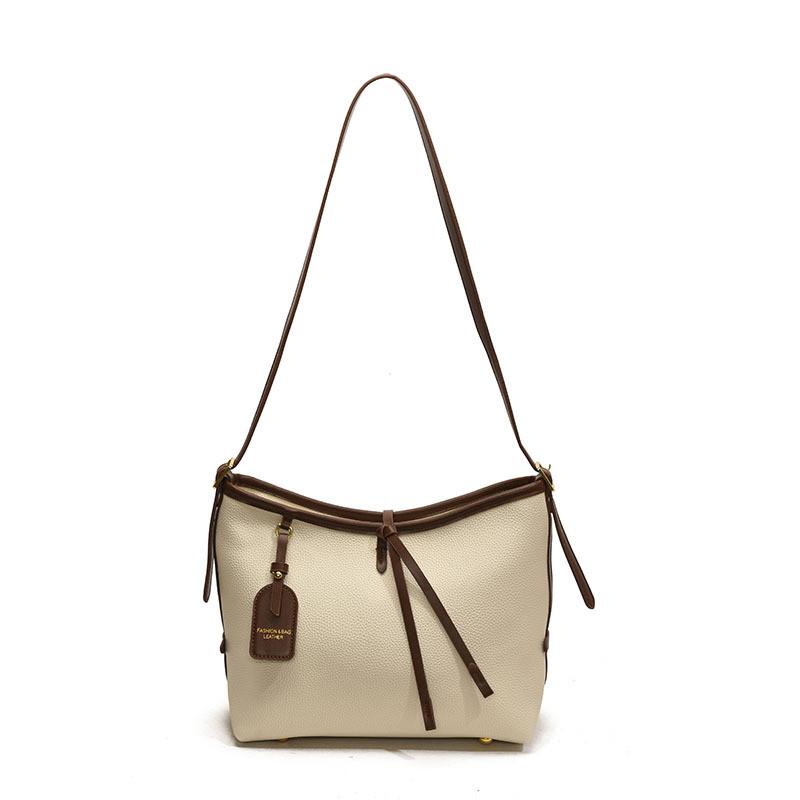 

Solid Women Color Casual Crossbody Bag Pu Fabric Stylish Stitching Wear Everyday