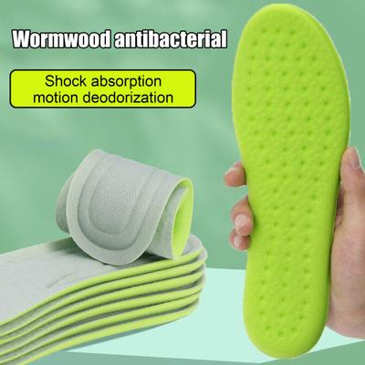 2 Paires Semelles de Sport Déodorantes Respirantes Semelles Intérieures pour Chaussures Fasciite Plantaire Orthopédiques Amortissantes pour Hommes Femmes Voyage Travail