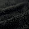 HOTEL CAMPS Cot Insulated Aluminum Can Be Used as a Fully Washable Cover, Boa, 3-Layer Sheet, Reversible, Blanket, (Black)
