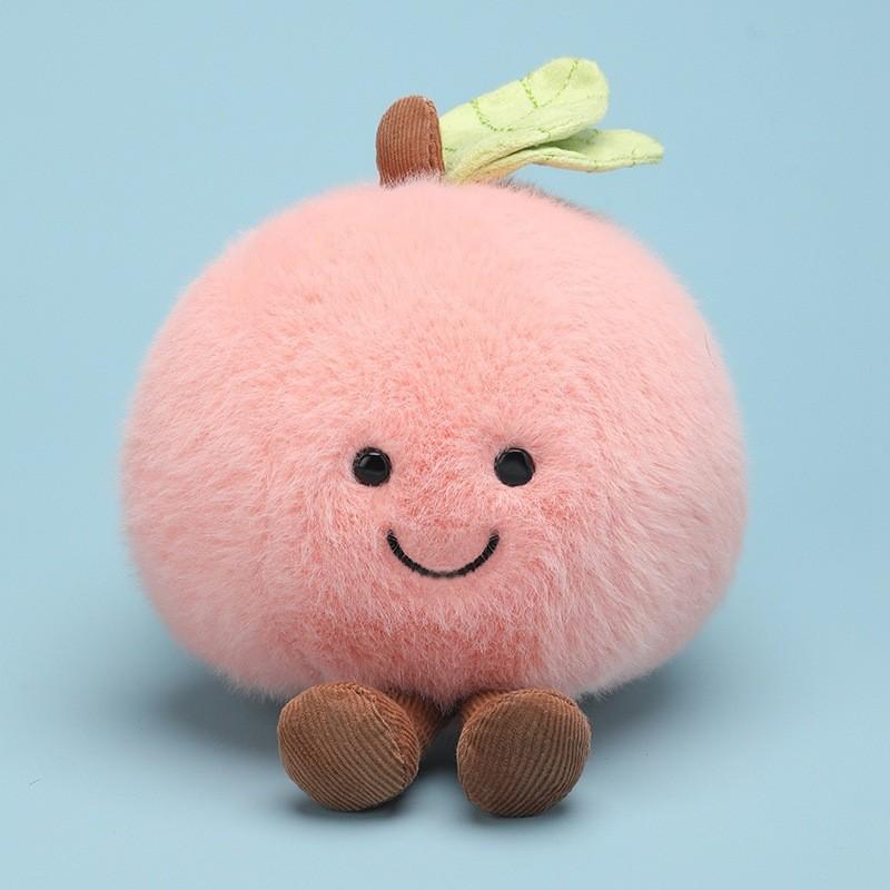 Cute Fruits Vegetables Plush Toy With Short Pile Cotton For Kids Playroom Decor