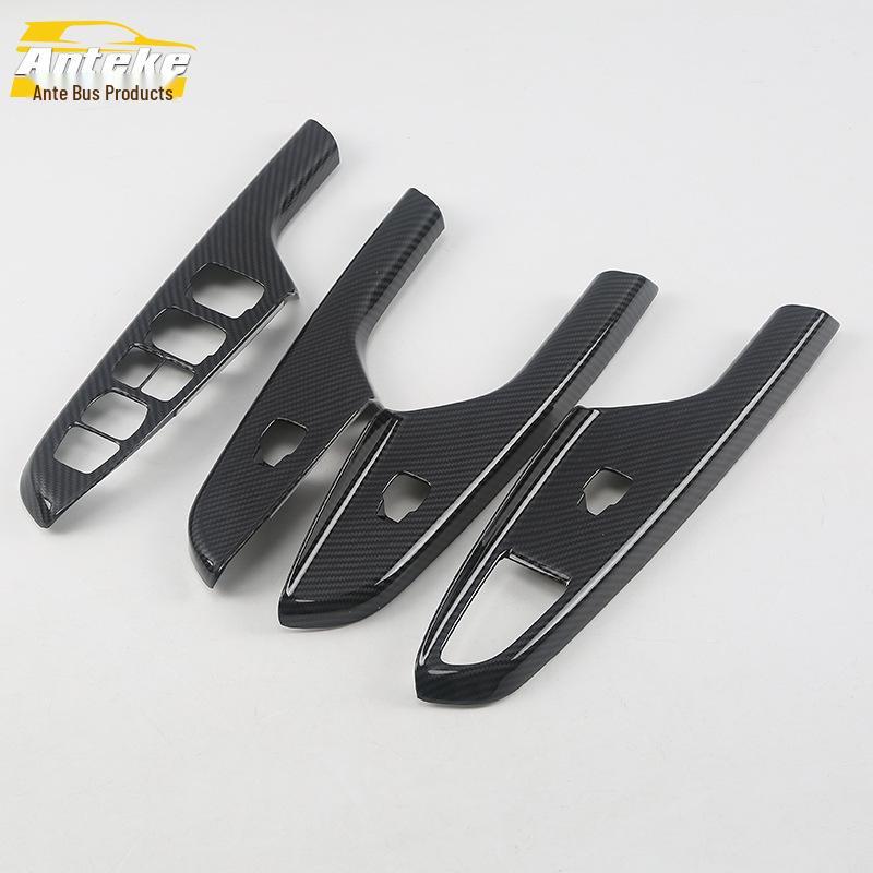 Passend für 18 Angsino Glas Schalterrahmen: Auto Tür Fenster Armlehne Hebeknopf Pailletten Aufkleber