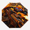 Transformers, Bumblebee Themed Automatic Opening and Closing Umbrella, Compact Travel Umbrella, Lightweight and Portable, Suitable for Beach
