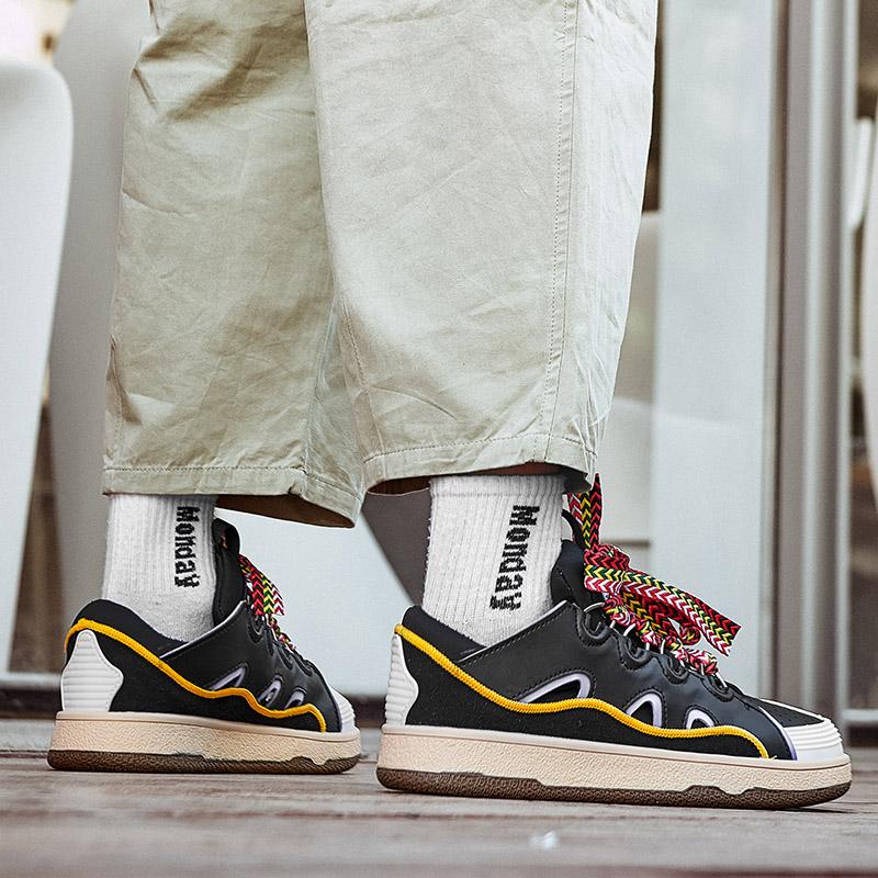 Мужские/женские повседневные кроссовки из микрофибры большого размера для улицы 45 — фото 16