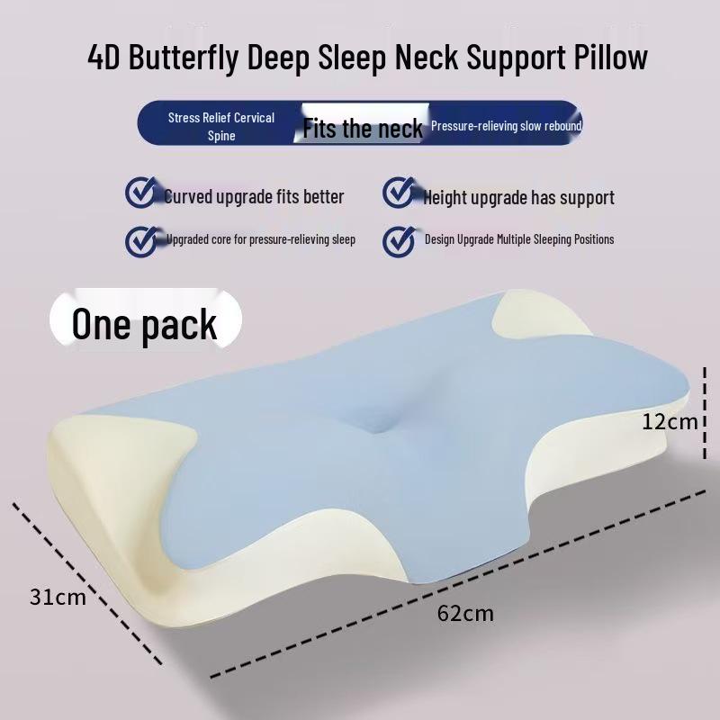 Ergonomic Memory Foam Pillow for Neck Support and Deep Sleep