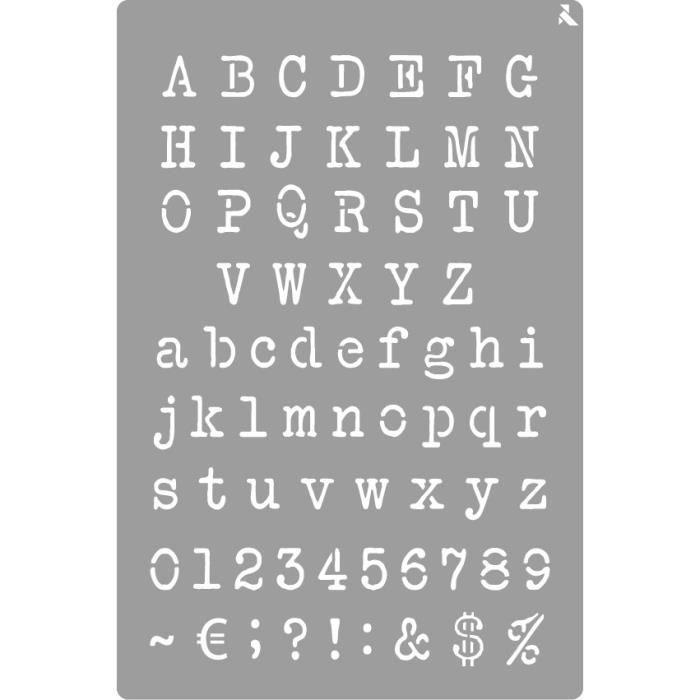 Pochoir - La Pajarita - Typewriter - Support rigide - Décoration - Enfant