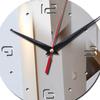 Modern Wall Clock Art Decal Removable Acrylic Mute for Office Decor