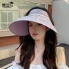 Summer sun protection hat women pearl bow big brim sun hat fashion empty top sun hat