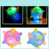 Creative Children's Glow Toy Flashing Bouncing Ball With Colorful Lights And Sound Effects